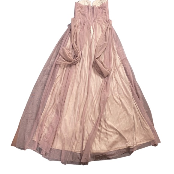 NWT Birdy Grey Womens S Christina Convertible Bridesmaid Maxi Dress Sandy Mauve - Picture 12 of 16